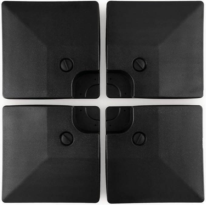 Tangkula 4-Piece 20L Cantilever Offset Patio Umbrella Base, 284 Lbs Heavy-Duty by TANGKULA
