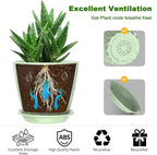 6 Pack 7 Inch Indoor Plant Pots - Image 4