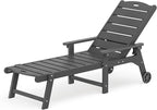 LUE BONA Outdoor Chaise Lounge, HDPS Chaise Lounger, 5 Positions Adjustable - Image 8