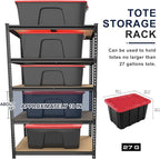 Garage Storage Shelves 72'', 2400 LBS Garage Shelving Units, Storage Shelves - Image 5