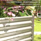 FRIZIONE 3pcs Galvanized Raised Garden Bed Outdoor, Above Ground Garden Bed - Image 6