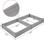 Yaheetech 8×4ft Wooden Horticulture Raised Garden Bed Divisible Elevated - Image 3