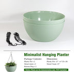 WOUSIWER 13 inch 2 Pack Large Hanging Planters - Image 4
