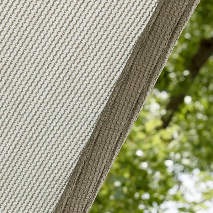 Amgo 18' x 18' x 25.5' Grey Right Triangle Sun Shade Sail UPF50+ Canopy Awning - Image 8