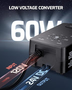 DEWENWILS 60W Low Voltage Landscape Transformer 120V AC to 24V DC, Outdoor - Image 4