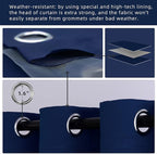 Waterproof Outdoor Curtain W52 x L84 - Image 3