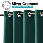NICETOWN Outdoor Curtain Panel for Patio Waterproof, Stainless Steel Silver - Image 2