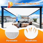 Artpuch Outdoor Pergola Shade Cover 6' X 8' Sun Shade Cloth - Image 4