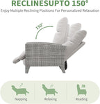 IDEALHOUSE Wicker Outdoor Recliner Reclining Patio Chairs - Image 5