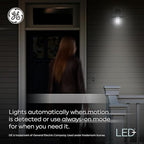 GE LED+ Motion Sensor LED Light Bulbs, PAR38 Outdoor Security Floodlights - Image 4