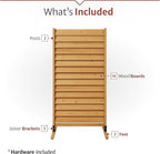6.1ft H x 3.1ft W Freestanding or Surface Mounted Enclo Sierra Privacy Screen - Image 5