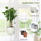 6 Pack Macrame Plant Hanger Indoor Hanging Planters - Image 3