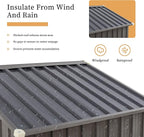 Vongrasig Outdoor Storage Shed, 6 x 4 FT Outside Metal Garden Shed - Image 5