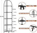 Crofy Foldable 5 Tier Corner Shelf, Metal Corner Plant Stand - Image 3