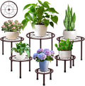 6 Pack Metal Plant Stands, Heavy Duty Plant Stand by SBOSBO