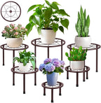 6 Pack Metal Plant Stands, Heavy Duty Plant Stand by SBOSBO