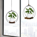 2 Pack Hanging Planter for Indoor Plants, Modern Boho Macrame Hanger, Wall - Image 7