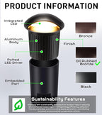 CLOUDY BAY 5W Well Lights Low Voltage Landscape Lighting, 12V-24V Waterproof - Image 2