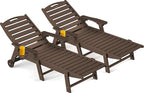 Ciokea Outdoor Chaise Lounge Chair Set of 2, Patio Lounge Chairs by CIOKEA