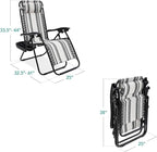 Best Choice Products Set of 2 Adjustable Steel Mesh Zero Gravity Lounge Chair - Image 3