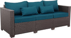 Outdoor Couch 3 Seater Sofa Outdoor Furniture Deep Seat High Backrest Patio - Image 7