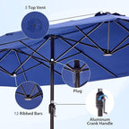 DUMOS 15FT Large Patio Umbrella - Image 5