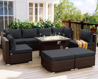 NICESOUL 8 Seat Extra Large Patio Furniture Set - Image 3