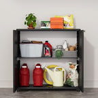 ADDOK Indoor Outdoor Plastic Storage Cabinet 34"x15"x34" - Image 6