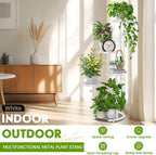 TOSKING 5 Tier Metal Plant Stand Indoor, Plant Shelf, Corner Shelf Flower Pot - Image 9