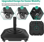Umbrella Base with Wheels, Umbrella Stand Base Heavy Duty 100lb Windproof - Image 2
