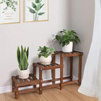 3 Tiers Plant Stand Indoor, Wood Plant Stands - Image 6