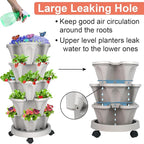 DUNCHATY Stackable Planter, Vertical Strawberry Planter - Image 6
