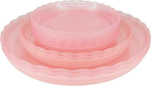 12Pcs Clear Plant Saucer, 6 8 10 Inch Durable Plastic Plant Tray, Round Plant by Lifecouldbesointeresting