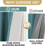 H.VERSAILTEX Linen Blackout Curtains 84 Inches Long 100% Absolutely Blackout - Image 3