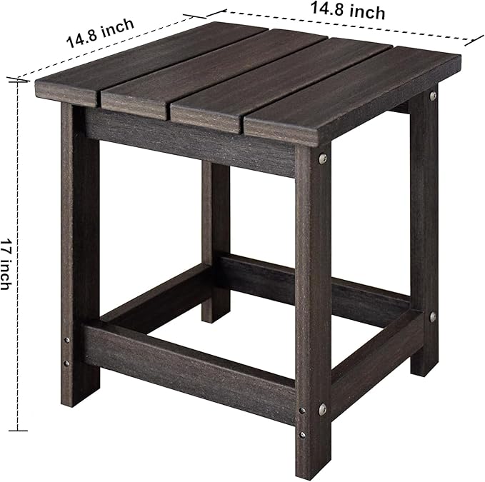 LZRS Adirondack Square Outdoor Side Table - Image 3