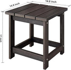 LZRS Adirondack Square Outdoor Side Table - Image 3