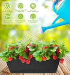 Window Box Planter, 7 Pack Plastic Vegetable Flower Planters Boxes 17 Inches - Image 4