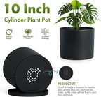 10 Inch Round Plastic Plant Pot - Image 4