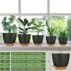 Self Watering Planters with Drainage Holes Reservoir, Nursery Planting Pot - Image 2