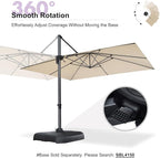 PURPLE LEAF 10' X 13' Patio Umbrella Outdoor Cantilever Rectangle Umbrella - Image 6
