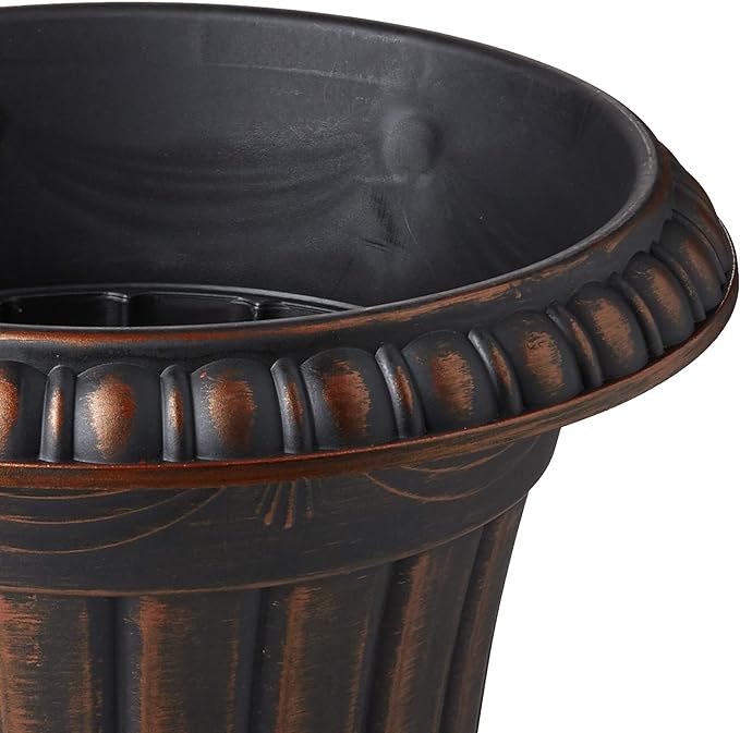 Arcadia Garden Products PL20CP Classic Traditional Plastic Urn Planter - Image 3