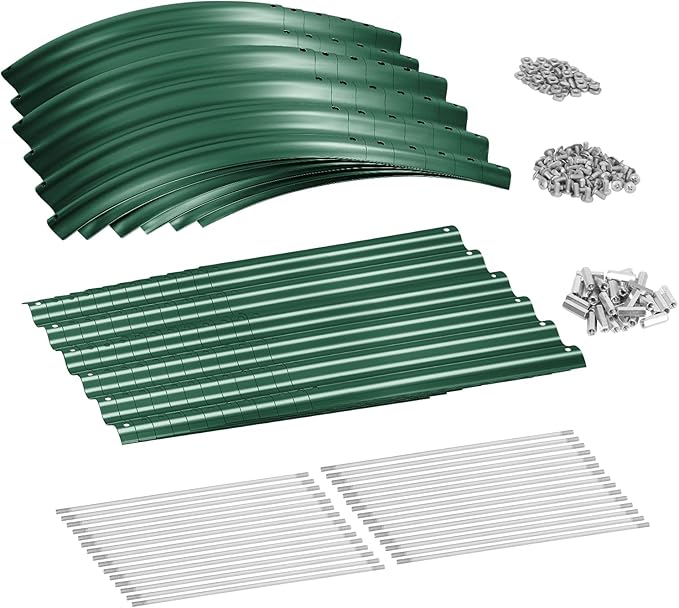 Land Guard 8×2×1.5ft Galvanized Raised Garden Bed Kit, Raised Garden Boxes - Image 3