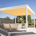 Eden's Decor Straight Flat-Edged Sun Shade Sail Rectangular 6' x 13' Wheat - Image 5