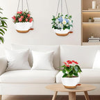10 inch Hanging Planters for Indoor Plants, 3 Pack Self-Watering Hanging - Image 7