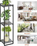 3-Tier Plant Stand Indoor, Oak Grey - Image 6