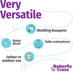 Butterfly Craze Lavender Artificial Flower Stems - Image 9
