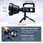 Solar Rechargeable Spotlight 3, 000L High Lumens, Super Bright Led Spot Lights - Image 5