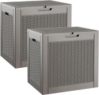 Outdoor Storage Box, Resin Deck Boxes Indoor and outdoor, Waterproof Storage by NBYSGO