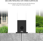 Kozyard Ground Mounting Kit for 4-Panel Privacy Screens – Perfect for Securing - Image 3