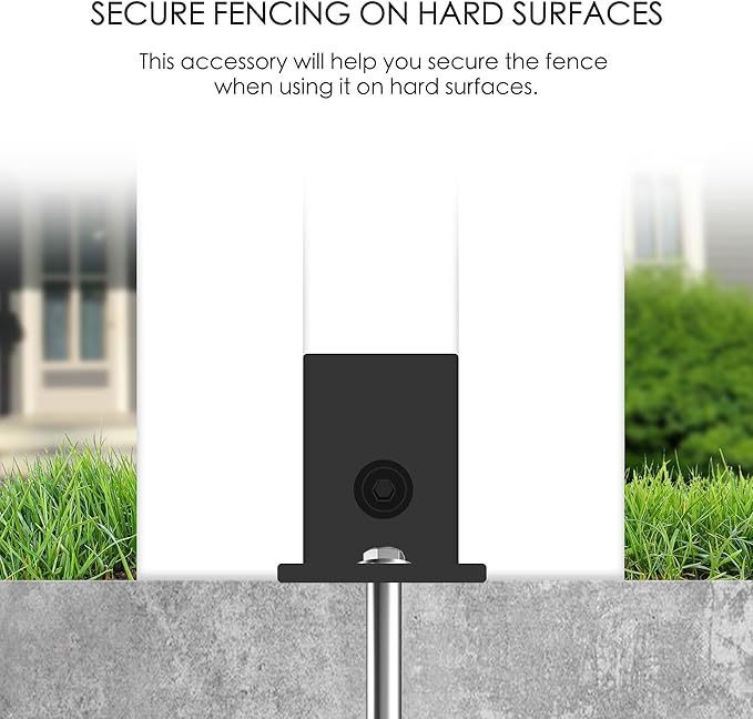 Kozyard Ground Mounting Kit for 4-Panel Privacy Screens – Perfect for Securing - Image 3